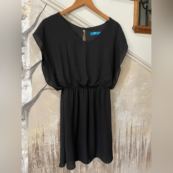 buttons Dresses & Skirts - Buttons•Black•Flowy•Mini Dress•Small